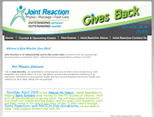 Tablet Screenshot of jointreactiongivesback.com